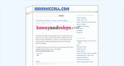 Desktop Screenshot of kennymccoll.com